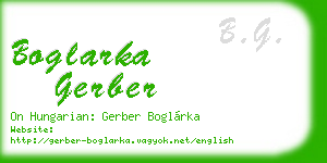 boglarka gerber business card